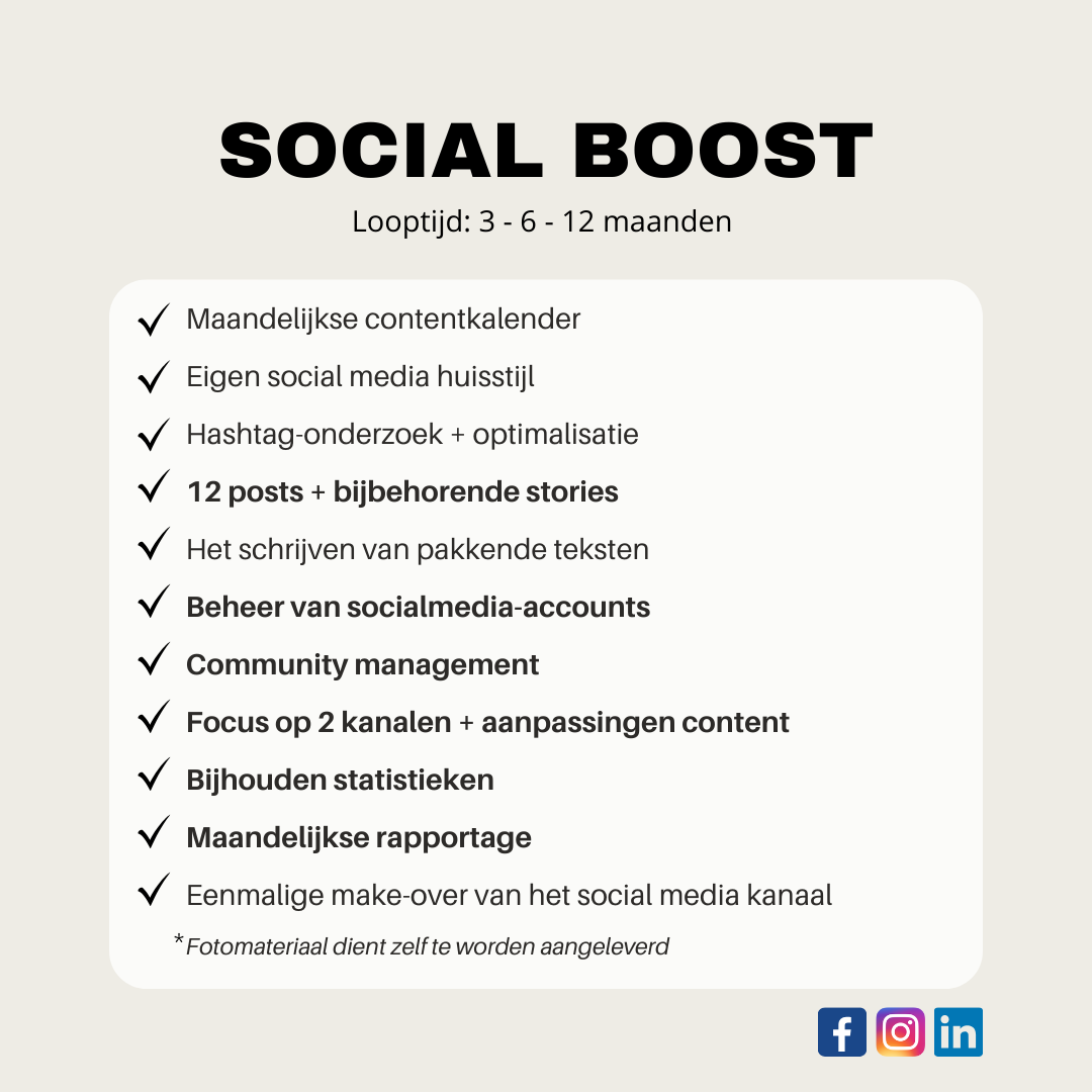 Social Boost Package Social Boost Package